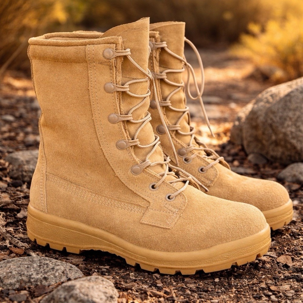 Belleville ICWR Gore-Tex Combat Boots Womens 7 Tan Vibram USA Made Tactical